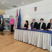 Konferencja prasowa Chorwackiej Wspólnoty Turystycznej i PLL LOT w Splicie. Od lewej: dyrektor przed