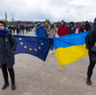 Wiec poparcia dla Ukrainy w czeskiej Pradze, kwiecień 2022