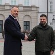 Prezydent Karol Nawrocki powitał prezydenta Ukrainy Wołodymyra Zełenskiego przed Pałacem Prezydencki