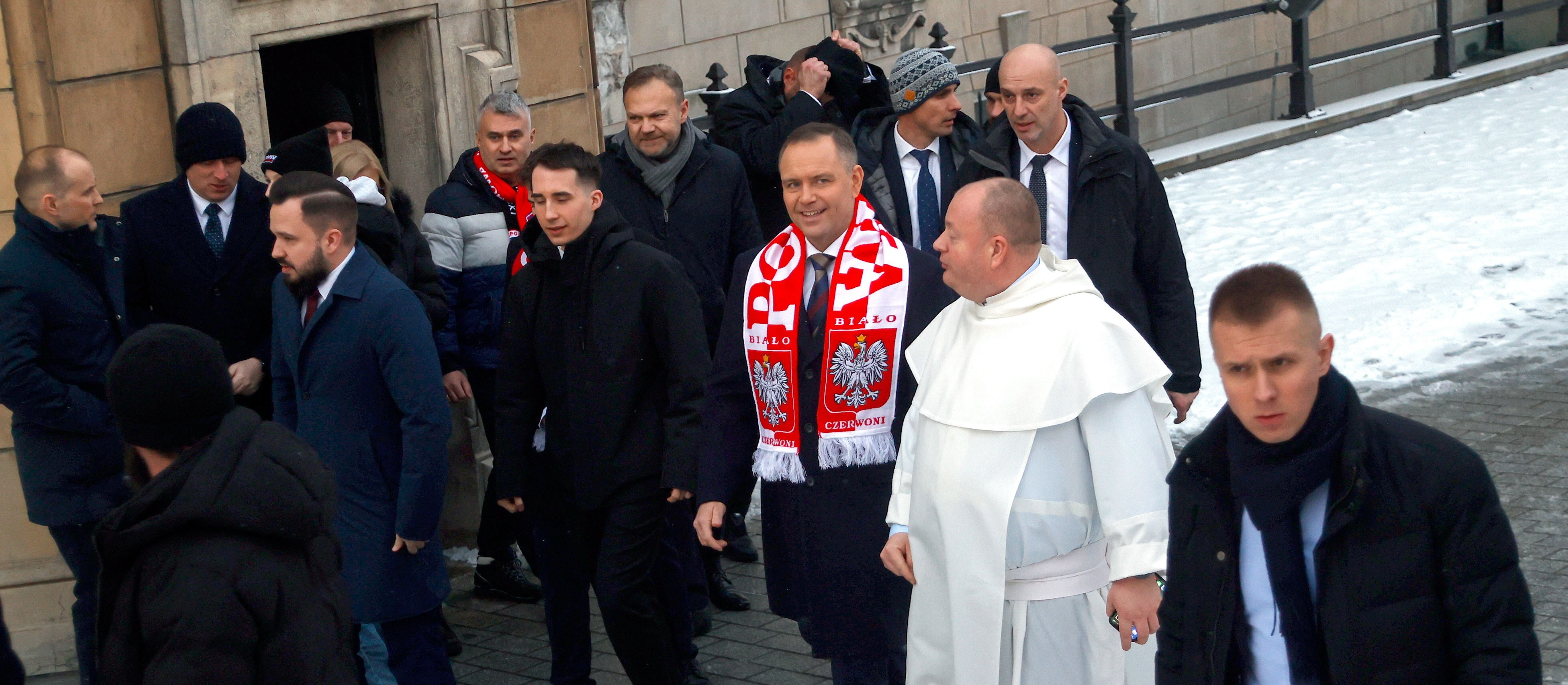 Więcej kontrowersji wokół wizyty Karola Nawrockiego na Jasnej Górze. Neofaszystowska symbolika