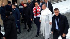 Karol Nawrocki uczestniczył w pielgrzymce kibiców na Jasną Górę