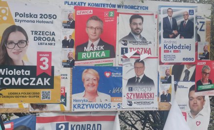 Kampania wyborcza: KO panuje na ulicach Gdyni, PiS na Kaszubach