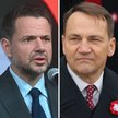 Prezydent Warszawy Rafał Trzaskowski i szef MSZ Radosław Sikorski