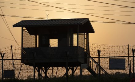Posterunek armii Korei Południowej w rejonie strefy zdemilitaryzowanej