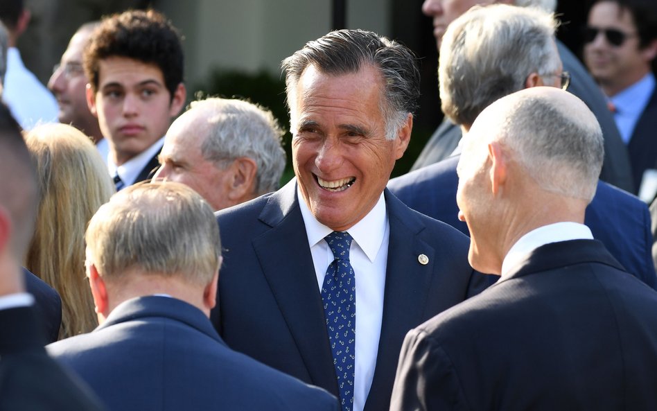 Senator Mitt Romney, jeden z najważniejszych krytyków Donalda Trumpa w szeregach republikańskich, uz