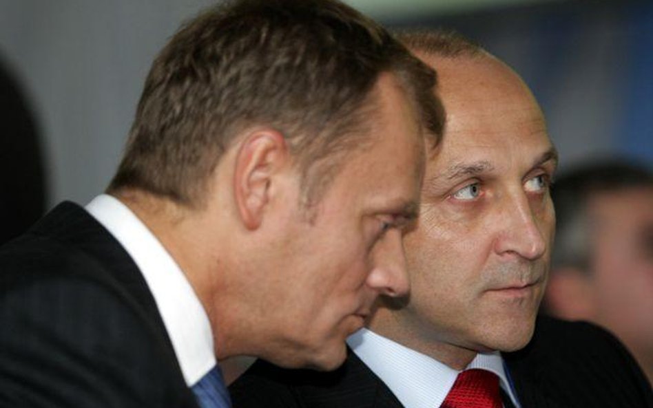 Kazimierz Marcinkiewicz z Donaldem Tuskiem