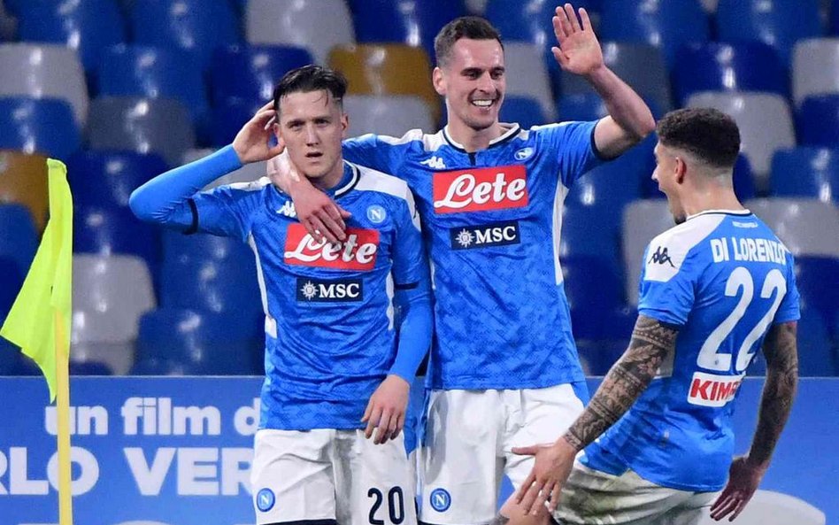 Serie A: Zieliński podał, Milik strzelił, Napoli wygrało
