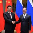 Dmitrij Miedwiediew i przywódca Chin Xi Jinping