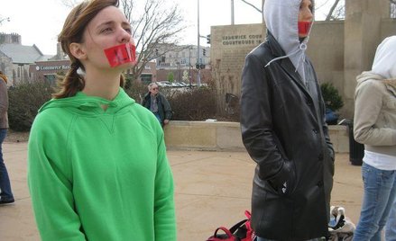 Protest przeciwników aborcji w USA.