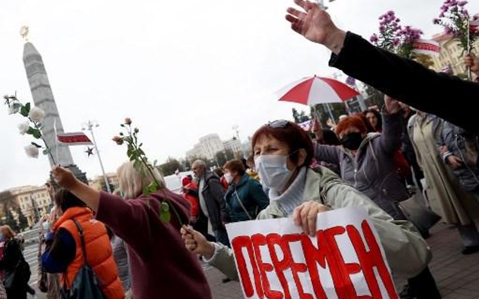 Protesty w Mińsku trwają od 9 sierpnia