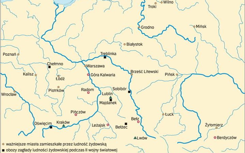 Ziemie polskie. Miejsca ważne dla Żydów