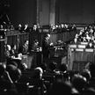 11 kwietnia 1968 roku. Jerzy Zawieyski przemawia w Sejmie podczas debaty nad interpelacją koła posel