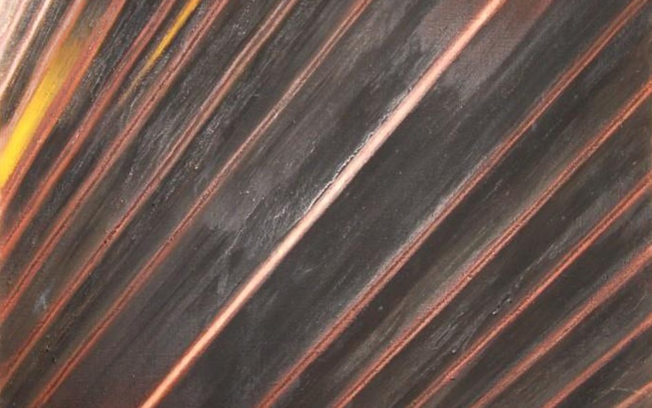 Stefan Gierowski, CCV 1967, olej na płótnie