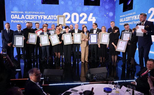 W sumie Polska Organizacja Turystyczna wręczyła kilkanaście certyfikatów najlepszym atrakcjom turyst