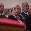 Prezes Trybunału Konstytucyjnego Julia Przyłębska (C) i Pierwsza Prezes Sądu Najwyższego Małgorzata 