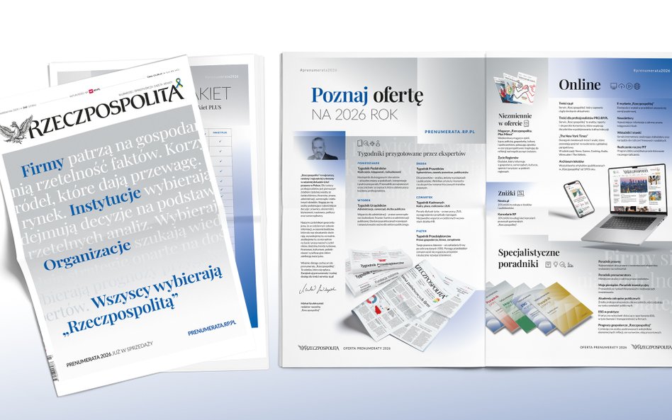 „Rzeczpospolita” z nową ofertą prenumeraty na 2026 r. Wiedza, która się opłaca