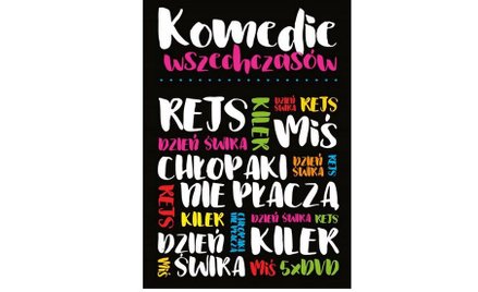 Komedie wszechczasów Rejs, Miś, Kiler, Chłopaki nie płaczą, Dzień świra 5 DVD, Best Film 2018