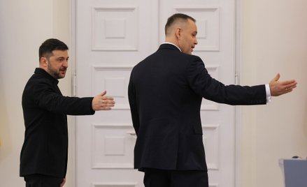 Prezydent Ukrainy Wołodymyr Zełenski i prezydent RP Karol Nawrocki