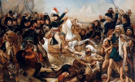 W 1809 r. Senat Cesarski zamówił u malarza Antoine’a-Jeana Grosa obraz „Bitwa pod piramidami”, by oz