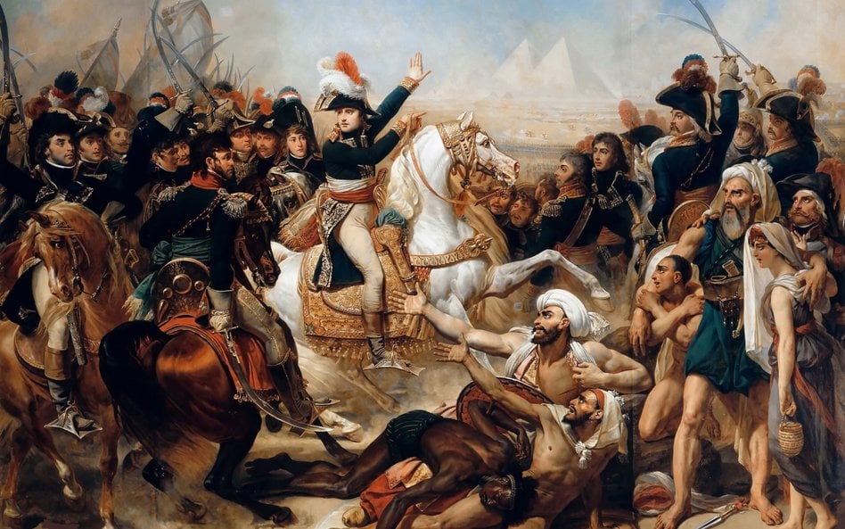 W 1809 r. Senat Cesarski zamówił u malarza Antoine’a-Jeana Grosa obraz „Bitwa pod piramidami”, by oz