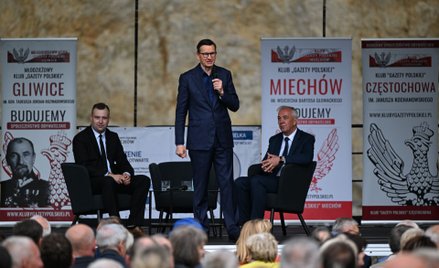 Mateusz Morawiecki na otwartym spotkaniu z mieszkańcami Uliny Wielkiej (gm. Gołcza), 21 lipca