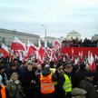 pl. Trzech Krzyży przed rozpoczęciem marszu