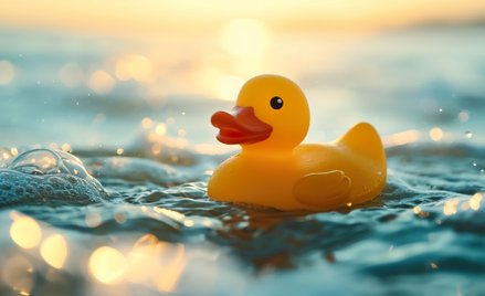 W 2006 roku do rzeki Liffey w Dublinie wrzucono 150 tysięcy gumowych kaczek. Jedna z nich właśnie si