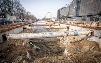 WJazd do tunel na Bitwy Warszawskiej 1920