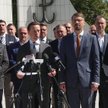 Posłowie Konfederacji na konferencji prasowej ws. kryzysu migracyjnego na zachodniej granicy kraju i