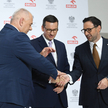 14 lipca 2020 roku. Premier Mateusz Morawiecki (C), wicepremier, minister aktywów państwowych Jacek 