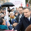 Prezydent Andrzej Duda w rowie. Nic się nie stało