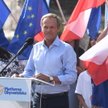 Donald Tusk podczas wystąpienia na Długim Targu w Gdańsku