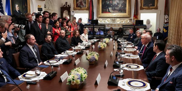 Trump na spotkaniu z Zełenskim: Tomahawki mogą zostać odebrane przez Putina jako eskalacja