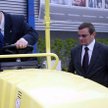 Wicepremier Przemysław Gosiewski i minister transportu Jerzy Polaczek na Targach Budownictwa Drogowe
