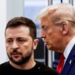 Prezydent Ukrainy Wołodymyr Zełenski i Donald Trump, były prezydent USA, kandydat republikanów w teg