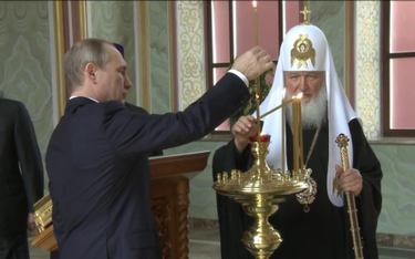 Prezydent Rosji Władimir Putin i patriarcha Cyryl I