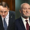 Wicepremier, minister spraw zagranicznych Radosław Sikorski na sali obrad Sejmu oraz poseł PiS Anton