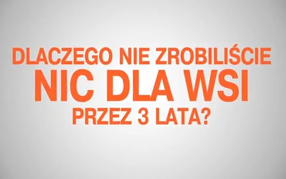 PSL odpowiada na spot PiS i pyta o wieś