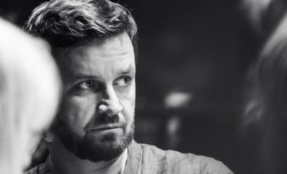 Piotr Domalewski podczas pierwszej próby