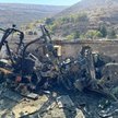 Zniszczenia po izraelskim nalocie na syryjską wioskę Bajt Dżinn