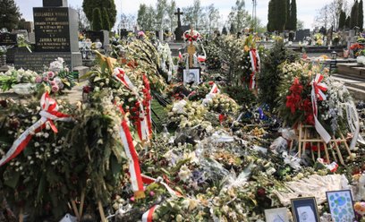 Grób Łukasza Litewki w dniu pogrzebu, 5 maja 2026 r.