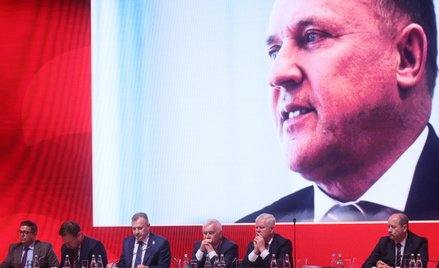 Prezes Polskiego Związku Piłki Nożnej Cezary Kulesza, podczas Walnego Zgromadzenia Sprawozdawczo-Wyb