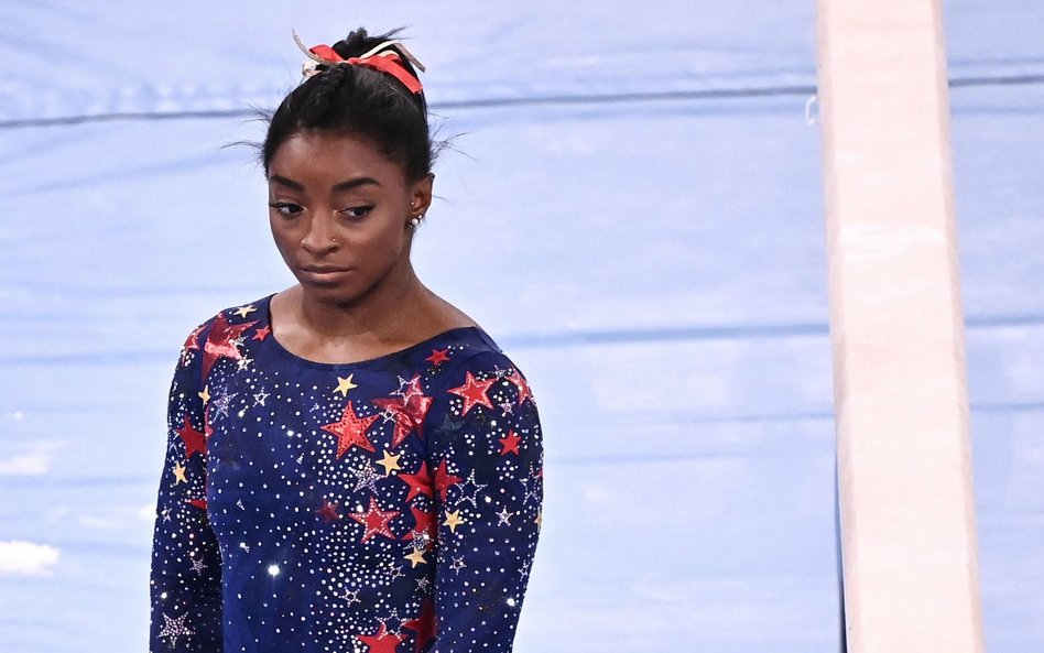 Simone Biles podczas eliminacji na olimpijskim turnieju, Tokio 25 lipca