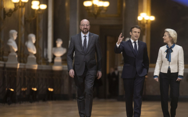Charles Michel, Emmanuel Macron, Ursula von der Leyen