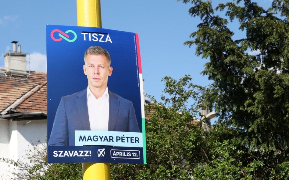 Plakat wyborczy Tiszy  Pétera Magyara