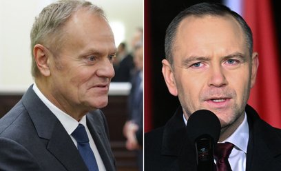 Donald Tusk i Karol Nawrocki