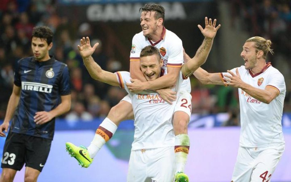 Francesco Totti strzelił na San Siro dwie bramki dla Romy