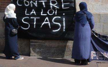 Protest francuskich muzułmanek