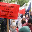 Kwietniowy protest pracowników Poczty Polskiej przed siedzibą Ministerstwa Aktywów Państwowych w War