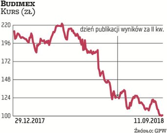 Inwestorzy odwrócili się na dobre od Budimeksu, co ma związek z pogorszeniem perspektyw wynikowych b